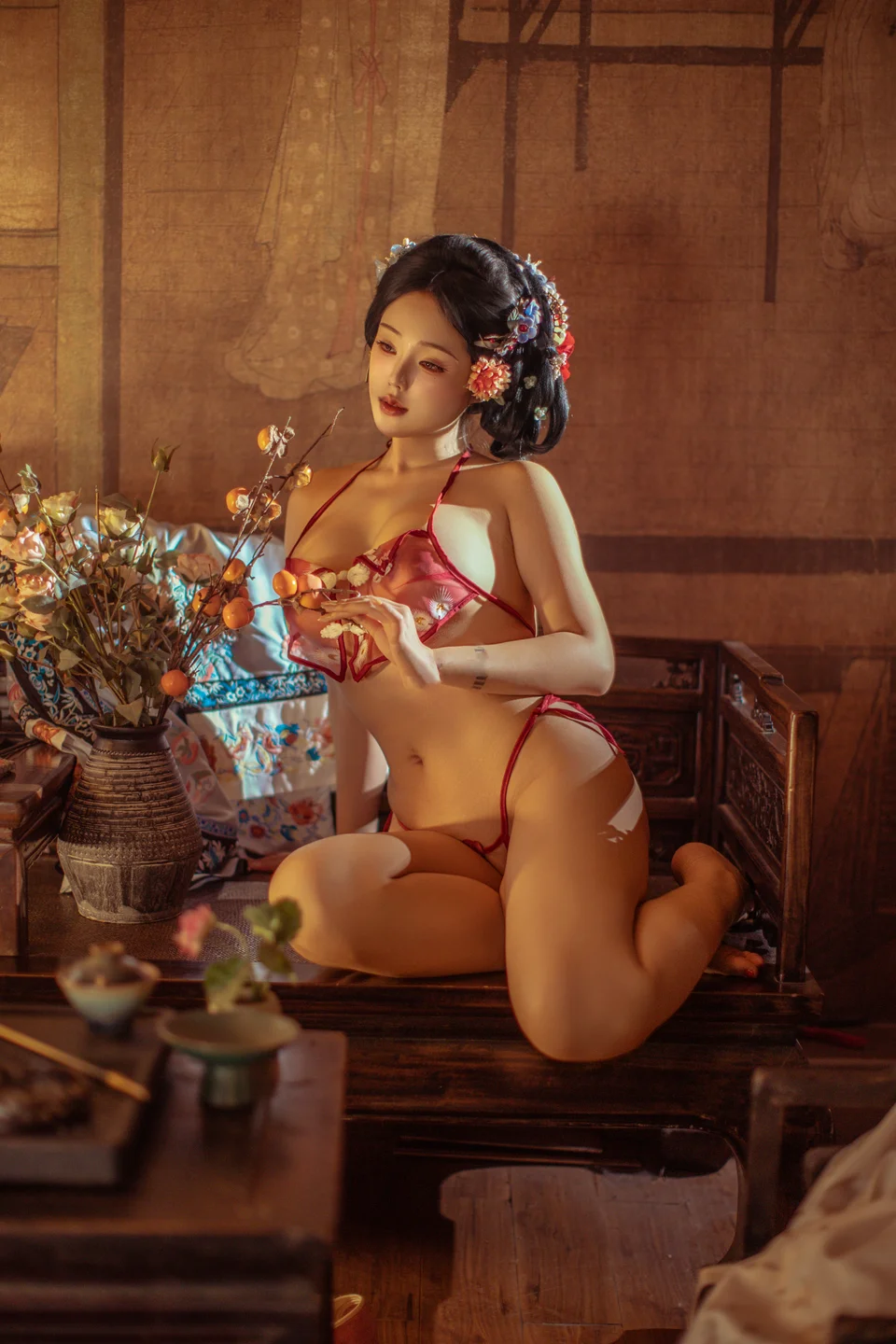 钛合金TiTi - 胭脂扣 [108P,2V-1.07GB] tg@simisebaisi 【丝足阁】037.webp